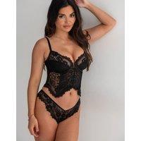 Pour Moi India Eyelash Lace Bikini Knickers Black
