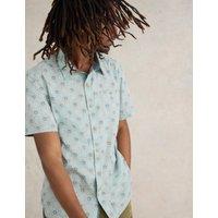 Pure Cotton Tile Print Shirt