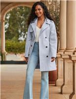 Belted Double Breasted Longline Trench Coat