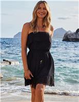 Broderie Bandeau Beach Dress