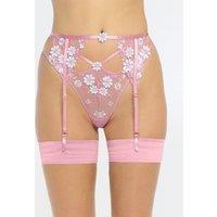 Boux Avenue Eladie Embroidered Thong Pink