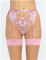 Boux Avenue Eladie Embroidered Thong Pink