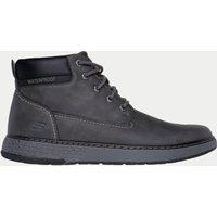 Skechers Garlan Deno Lace Up Ankle Boots Charcoal