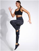 Lilybod Becca Print High Waisted Leggings Grey Mix