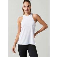 Lilybod Kendell Crew Neck Tie Back Vest Top White