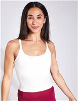 Girlfriend Collective Gemma Scoop Neck Crop Top Ivory