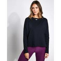 Girlfriend Collective Reset Crew Neck Relaxed Top Black