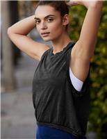 FP Movement Love Cotton Rich Crew Neck Crop Vest Top Black