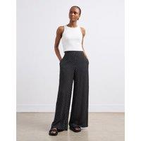 Polka Dot Wide Leg Trousers