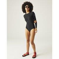 Willowfield Zip Up High Neck Swimsuit