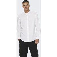 Cotton Linen Blend Slim Fit Shirt