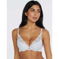 Boux Avenue Amber Lace Wired Plunge Bra (A-G) White