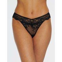 Boux Avenue Amber Lace Thong Black