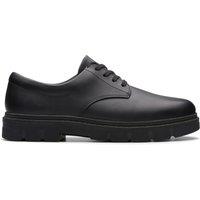 Clarks Kids' Leather Lace Shoes (3 Large - 9 Large) Black