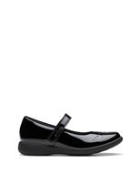 Kids Patent Leather Riptape Mary Jane Shoes (10 Small - 2.5 Large)
