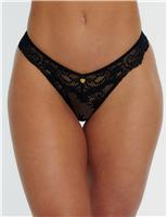 Boux Avenue Amber Lace Full Briefs Black