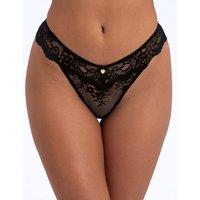 Boux Avenue Amber Lace Full Briefs Black