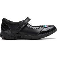 Clarks Girls' Leather Mary Jane Shoes (8 Small - 2 Large) Black
