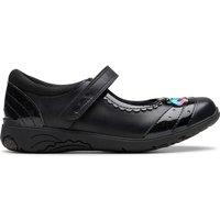 Clarks Girls' Leather Mary Jane Shoes (8 Small - 2 Large) Black