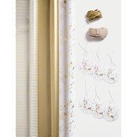 6M Gift Wrap, Ribbon & Raffia Paper - Gold Design