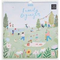 2025 Large Calendar & Family Organiser with Pen - Illustrated