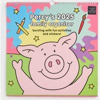 2025 Large Calendar & Family Organiser with Pen - Percy Pig