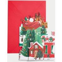 3D Pop-Up Santa s Workshop Charity Christmas Card