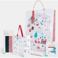 Cute 10m Christmas Gift Wrap with Gift Tags, Bags & Tissue