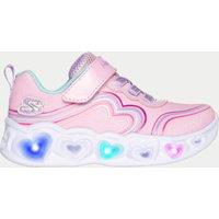 Kids Heart Lights Retro Trainers (4 Small - 9 Small)