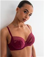 Milan Lace & Mesh Wired Full Cup Bra (D-H)