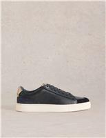 Leather Lace Up Trainers