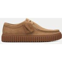 Clarks Torhill Lo Suede Walking Shoes Brown