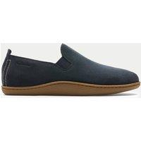 Suede Faux Fur Lined Moccasin Slippers