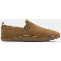 Suede Faux Fur Lined Moccasin Slippers
