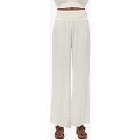 Textured Elasticated Waist Wide Leg Trousers