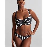 Black Sand Olivia Printed Wired Bikini Top