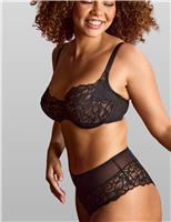 Allure Lace High Waisted Brazilian Knickers