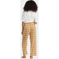 Cotton Rich Checked Relaxed Beach Trousers