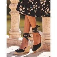 Suede Wedge Espadrilles