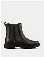 Kids Leather Glitter Chelsea Boots (10 Small - 12 Small)