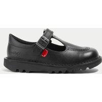 Kickers Kids' Leather School Shoes (7 Small - 12 Small) Black