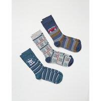 3pk VW Camper Van Cotton Blend Socks
