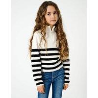 Striped Half Zip Jumper