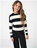 Kids Only Striped Jumper (7-14 Yrs) Black Mix