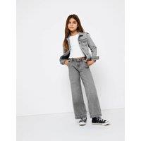 Pure Cotton Wide Leg Jeans (8-14 Yrs)