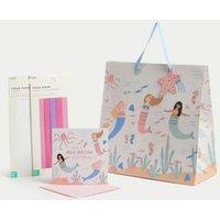 Mermaids Gift Wrap Set With Birthday Card, Gift Bag & Tissue