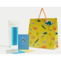 Dinosaurs Gift Wrap Set With Birthday Cards, Gift Bag & Tissue