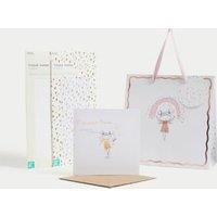 Gold Fairy Gift Wrap Set With Birthday Card, Gift Bag & Tissue