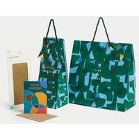 Abstract Circles Gift Wrap Set With Birthday Card, Gift Bags & Tissue