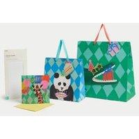 Zoo Animals Gift Wrap Set With Birthday Card, Gift Bags & Tissue